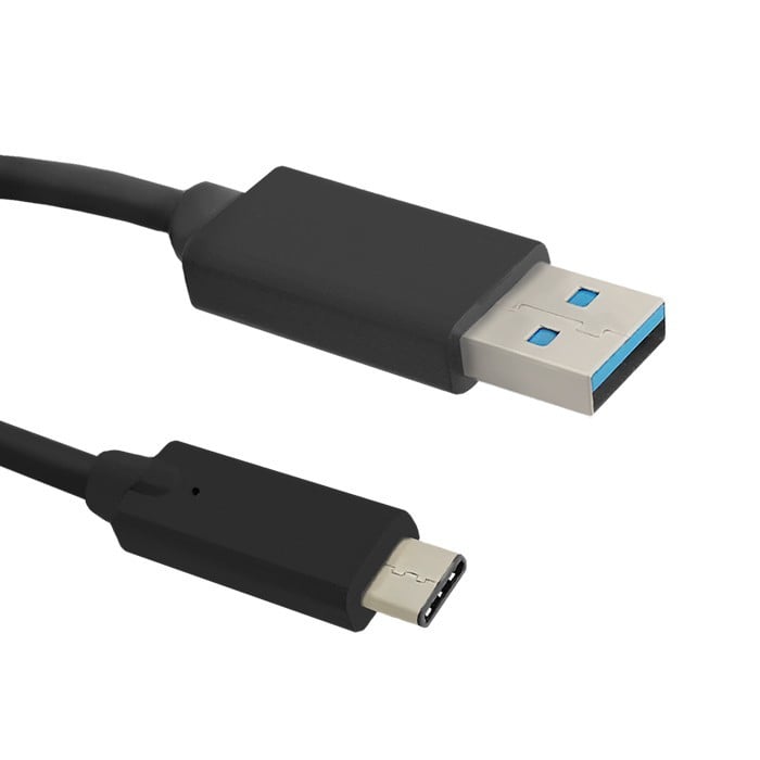 Cablu USB 3.0 A tata la USB-C tata Qoltec, 0.25 m, Negru