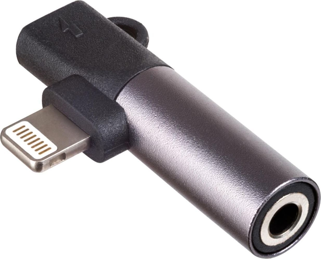 Cablu USB Akyga Lightning - mini mufă 3,5 mm negru (AK-AD-63)