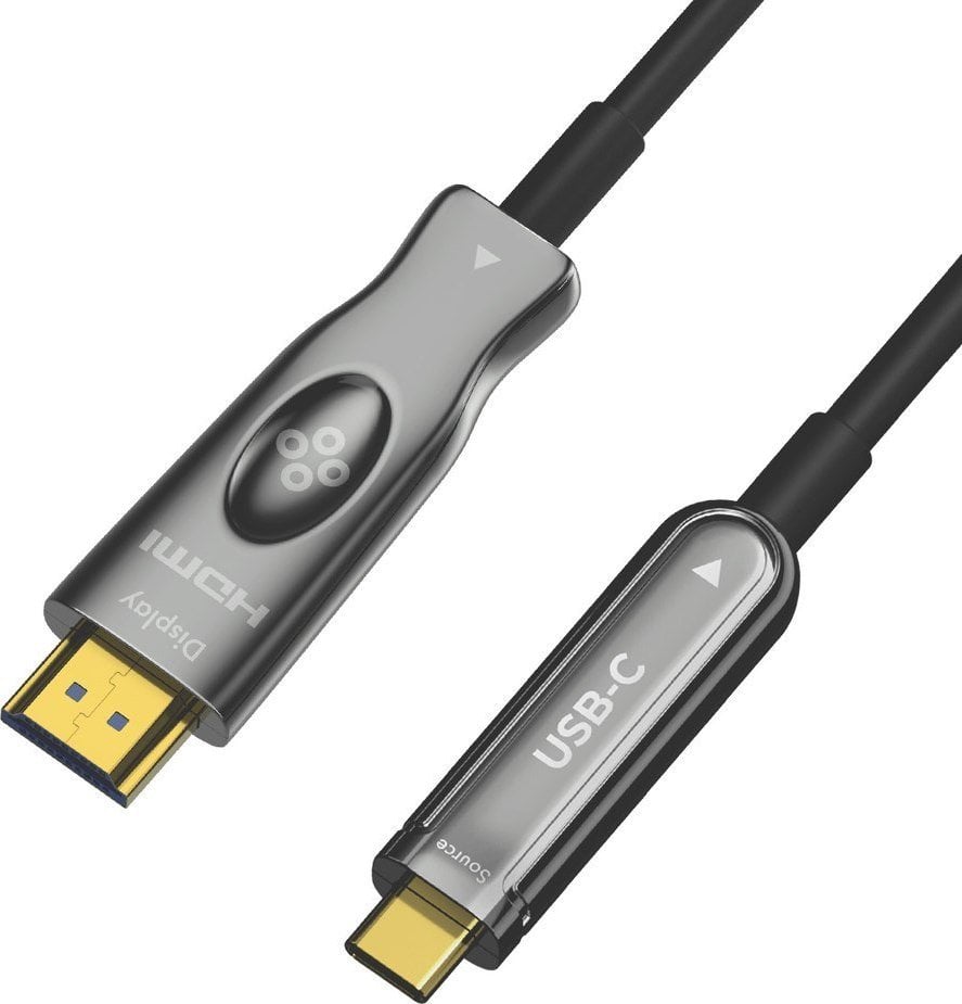 Cablu USB Claroc Cablu optic Claroc USB-C la HDMI 4K@60Hz 10m