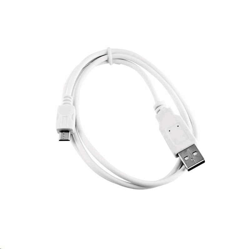 Cablu USB C-Tech USB-A - microUSB 1 m Alb (CB-USB2M-10W)