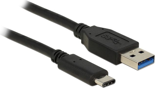 Cablu USB Delock USB-A - 1 m negru (83870)