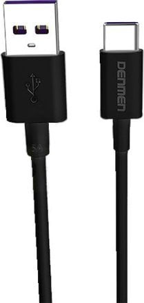 Cablu USB Denmen USB-A - USB-C 1m negru (29369)