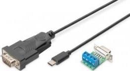 Cablu USB Digitus Cablu adaptor DIGITUS USB 2.0 HighSpeed Type USB C/RS485 M/M negru 1m