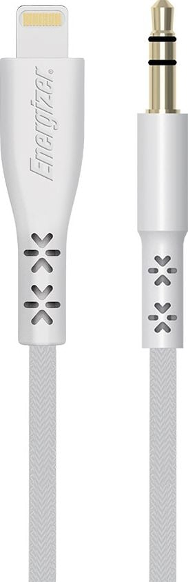 Cablu USB Energizer Cablu Lightning Energizer Lifetime Audio AUX (1,5 m) alb