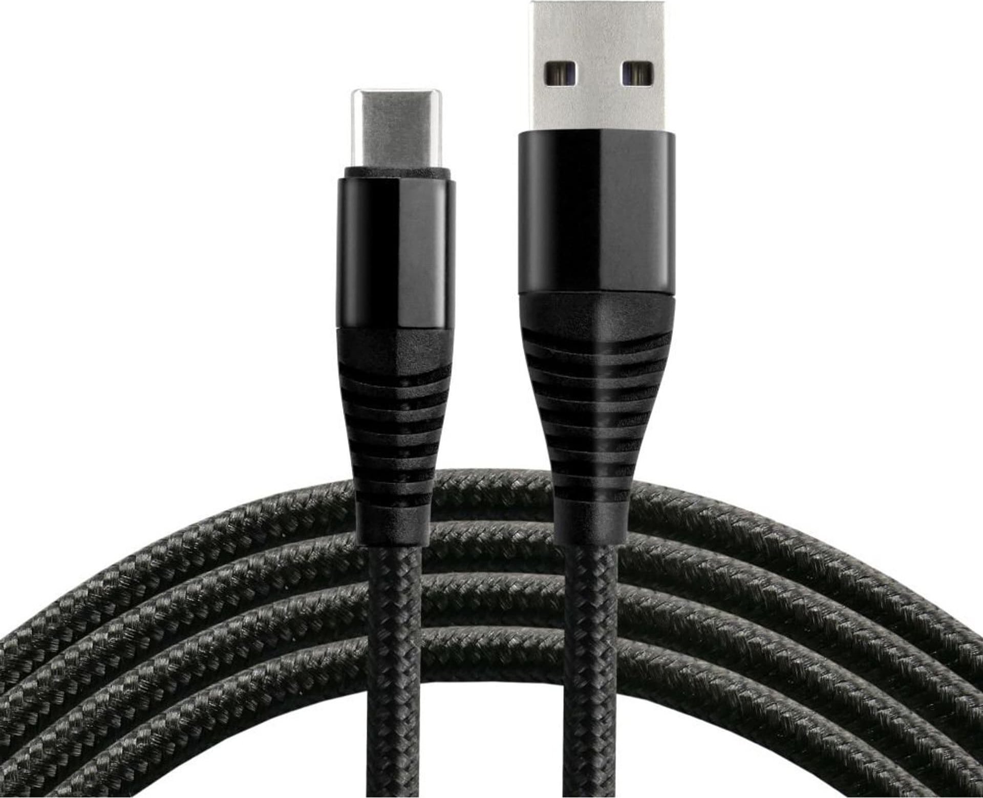 Cablu USB EverActive Cablu USB-C EverActive CBB-1CHB 1m cu suport pentru încărcare rapidă de până la 5A negru
