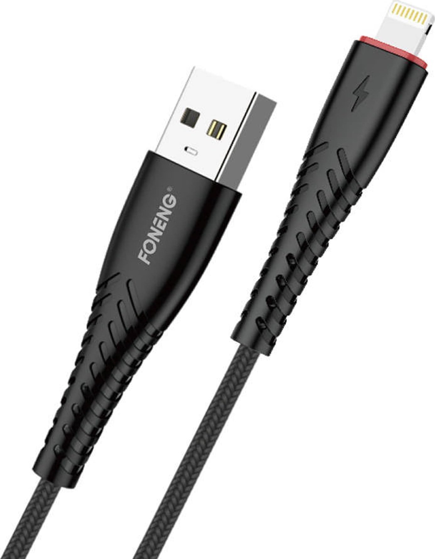 Cablu USB Foneng Cablu USB la Lightning Foneng X15, 2,4 A, 1,2 m (negru)