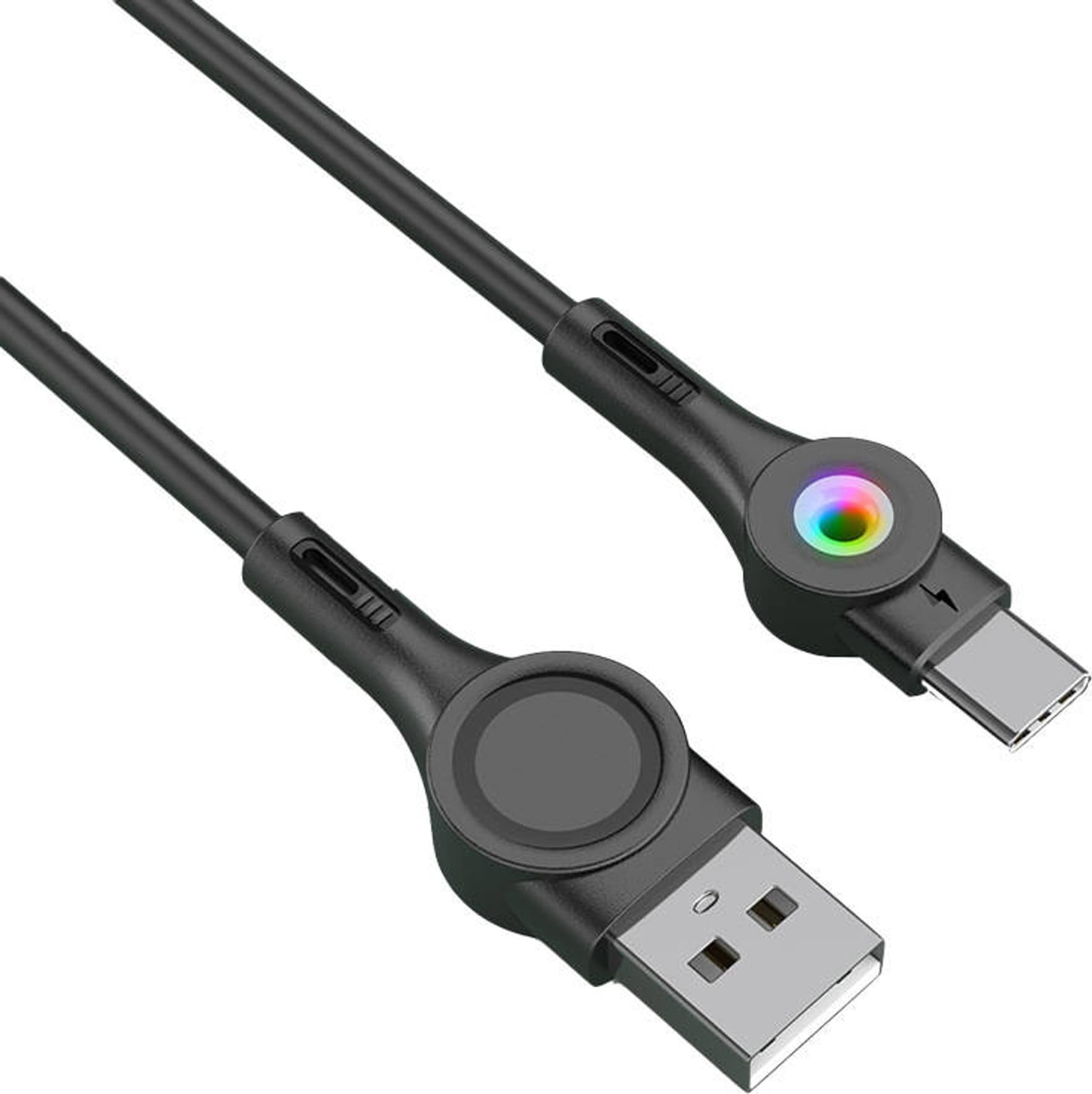 Cablu USB Foneng Cablu USB la USB-C Foneng X59, LED, 3A, 1m (negru)