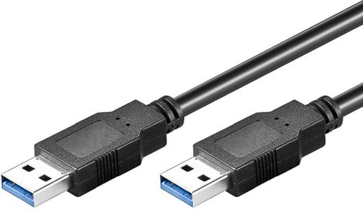Cablu USB Goobay USB-A - USB-A 3m negru (93929)