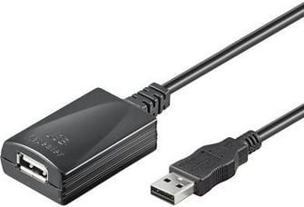 Cablu USB Goobay USB-A - USB-A 5 m negru (68876)