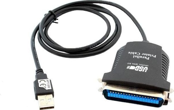 Cablu USB Hertz USB-A - IEEE 1284 (LPT) 0,8 m negru (394-uniw)