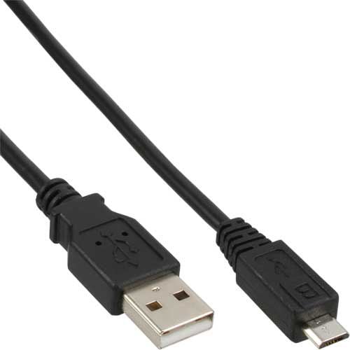 Cablu USB InLine USB-A - 0,5 m negru (31705)