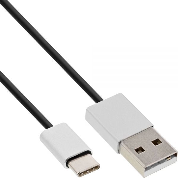 Cablu USB InLine USB-A - 1m negru (35831)