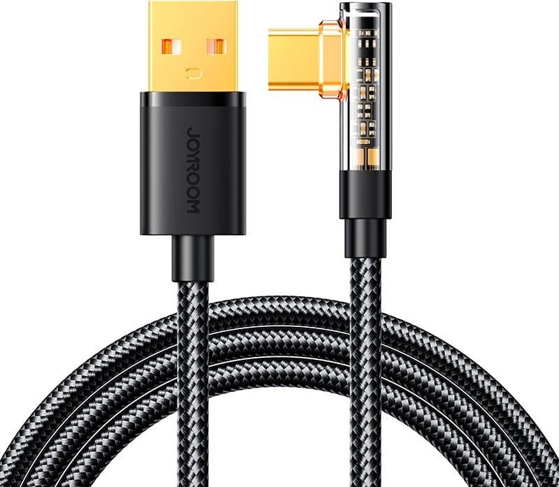 Cablu USB Joyroom Cablu USB C Joyroom înclinat - USB pentru încărcare rapidă și transfer de date 3A 1,2 m negru (S-UC027A6)