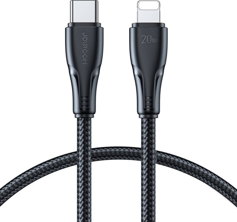 Cablu USB Joyroom Cablu USB-C/Lightning seria Joyroom Surpass 20W 0,25m negru