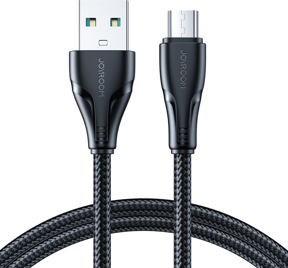 Cablu USB Joyroom Joyroom Cablu USB - micro USB 2.4A Surpass Series pentru încărcare rapidă și transfer de date 2 m negru (S-UM018A11)