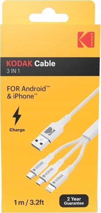 Cablu USB Kodak Cablu USB 3in1 Kodak / Microusb Lightning USB tip C / Cat 30425835