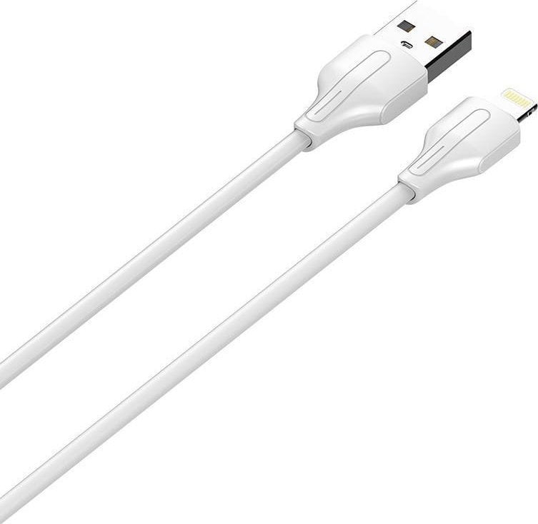 Cablu USB LDNIO Cablu USB la Lightning LDNIO LS542, 2.1A, 2m (alb)