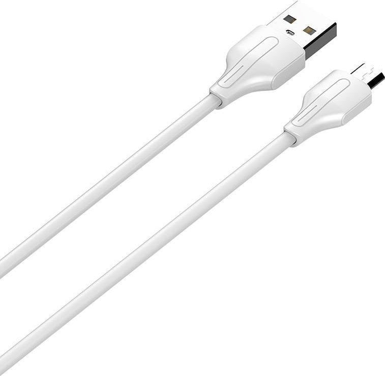 Cablu USB LDNIO Cablu USB la Micro USB LDNIO LS542, 2.1A, 2m (alb)