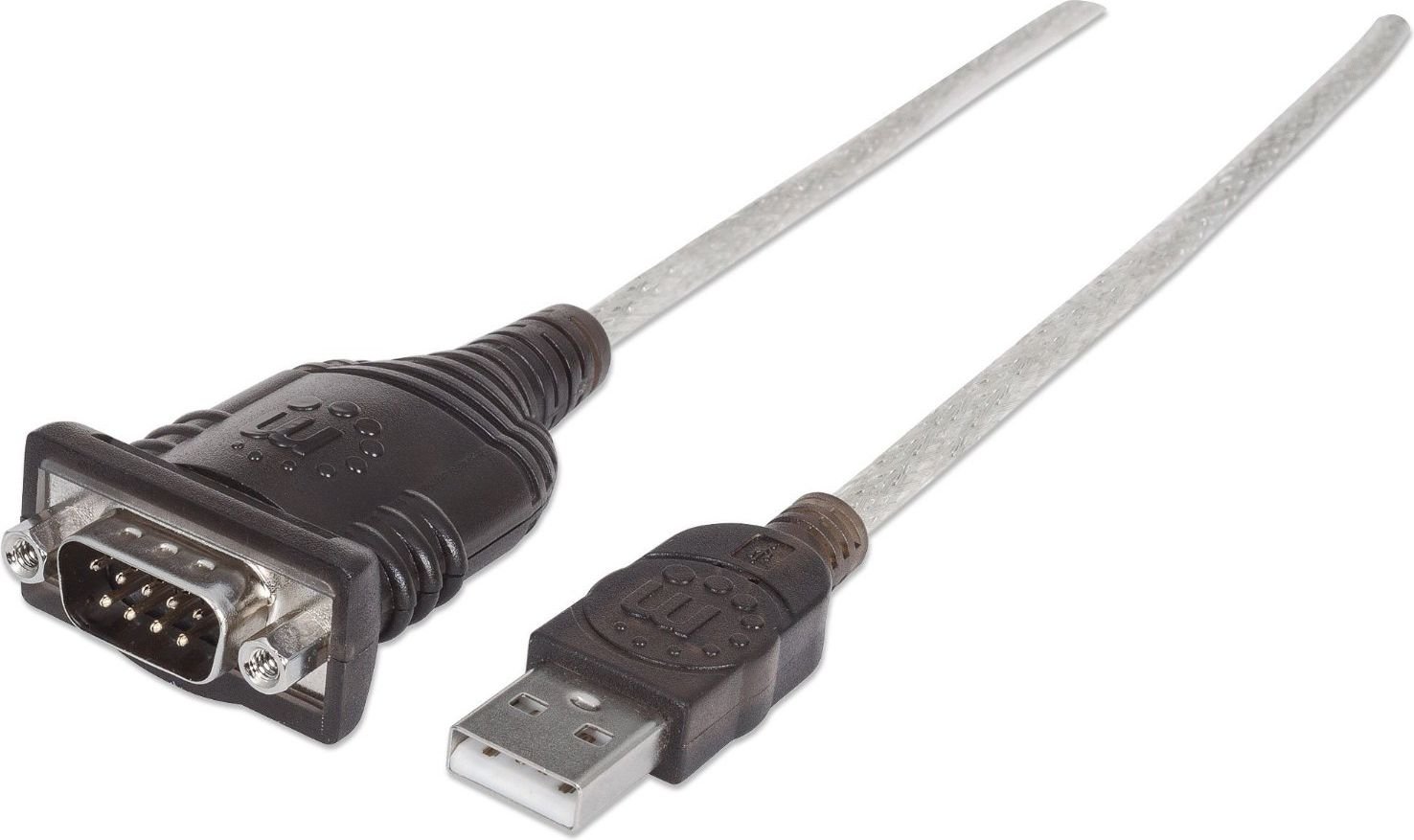 Cablu USB Manhattan USB-A - RS-232 1,8 m transparent (151849)