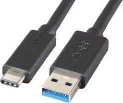 Cablu USB M-CAB USB-A - 0,5 m negru (7200449)