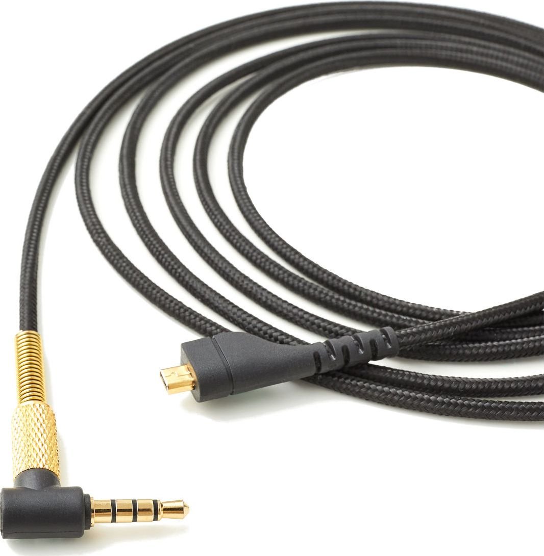 Cablu USB Mozos microUSB - mini mufă 3,5 mm 2 m Negru (KS-SSA)