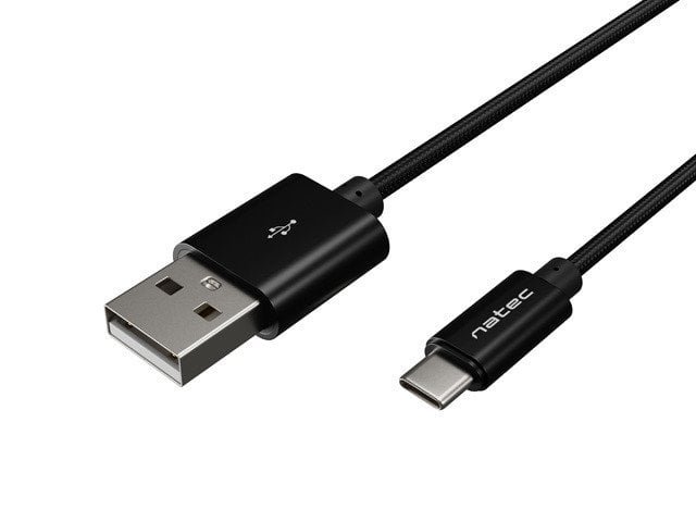 Cablu USB Natec USB-A - USB-C 1 m Negru (NKA-1956)