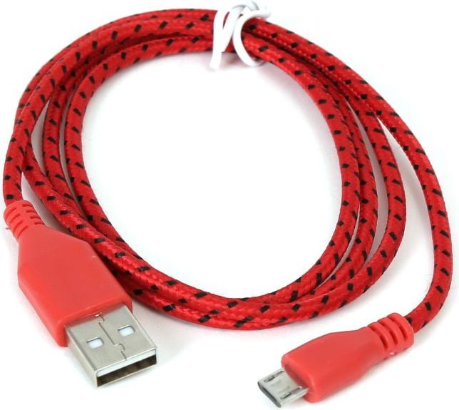 Cablu USB Omega USB-A - 1 m Roșu Negru (42321)