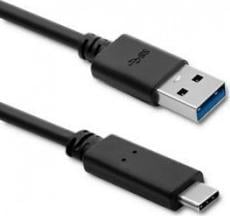 Cablu USB Qoltec USB-A - USB-C 1,8 m Negru (50363)