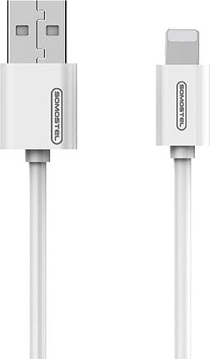 Cablu USB Somostel USB-A - Lightning 1,2 m Alb (27232)