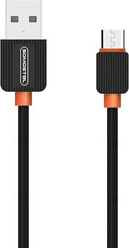 Cablu USB Somostel USB-A - microUSB 1 m Negru (26579)