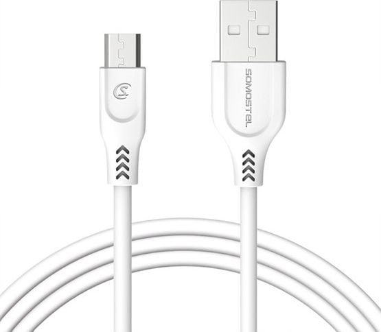 Cablu USB Somostel USB-A - USB-C 1 m Alb (25716)