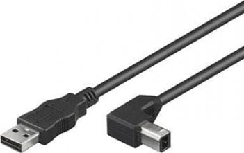 Cablu USB Techly USB-A - USB-B 0,5 m negru (ICOC-U-AB-005-ANG)