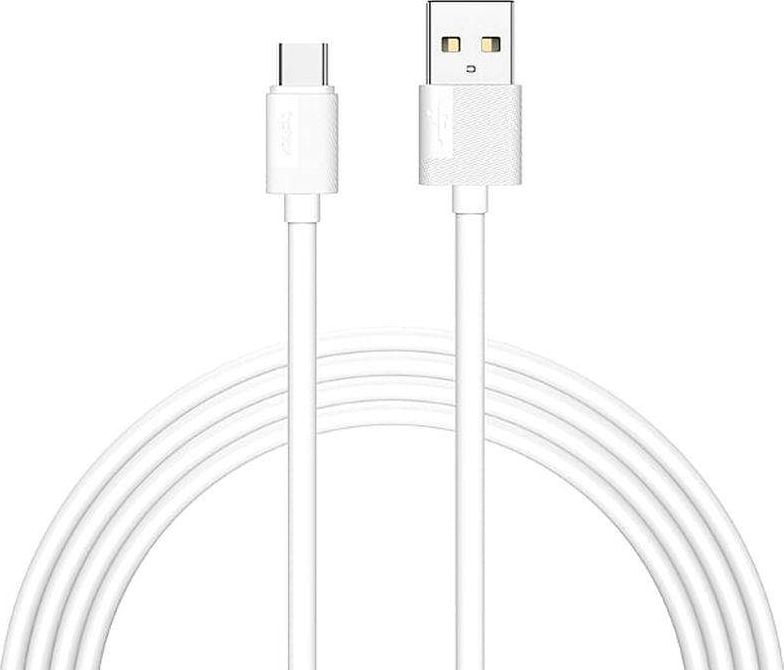 Cablu USB T-Phox USB-A - USB-C 1,2 m Alb