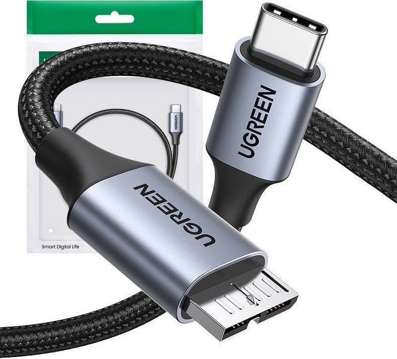 Cablu USB Ugreen Cablu USB-C la Micro USB UGREEN 15232, 1m (gri spațial)