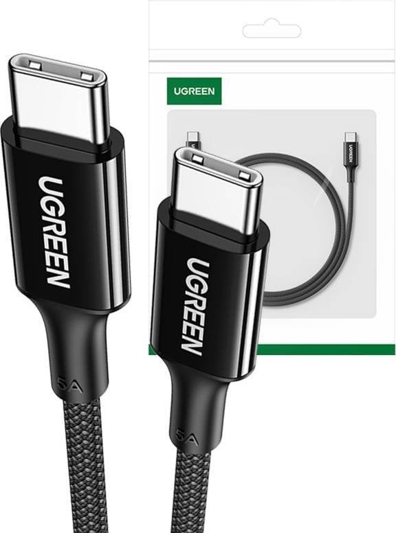 Cablu USB Ugreen Cablu USB-C la USB-C UGREEN 15276, 1,5 m (negru)