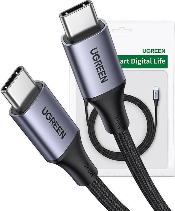 Cablu USB Ugreen Cablu USB-C la USB-C UGREEN 15311, 1m (gri)