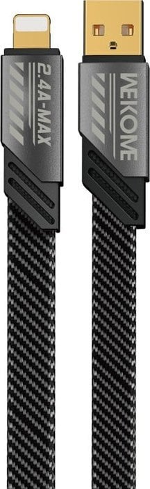 Cablu USB Wekome WEKOME WDC-190 Mecha Series - Cablu de conectare USB-A la Lightning pentru încărcare rapidă 1 m (Tarnish)