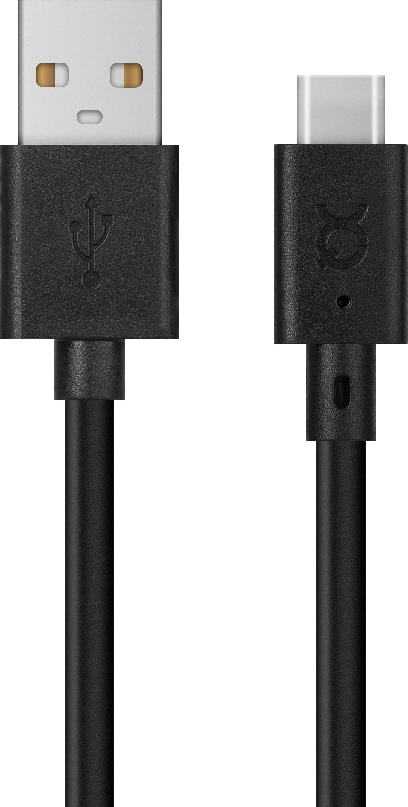 Cablu USB Xqisit USB-A - USB-C 3 m Negru (112294)