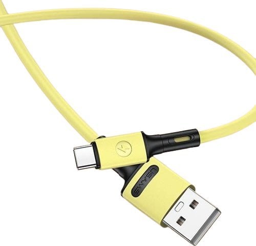 Cablu USB-A - USB-C Usams 1 m galben (69876-uniw)