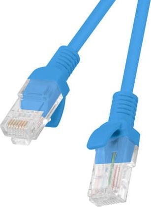 Cablu UTP, Lanberg 42782, cat 5e, mufat 2xRJ45, lungime 30m, AWG 26, 100 MHz, de legatura retea, ethernet, albastru