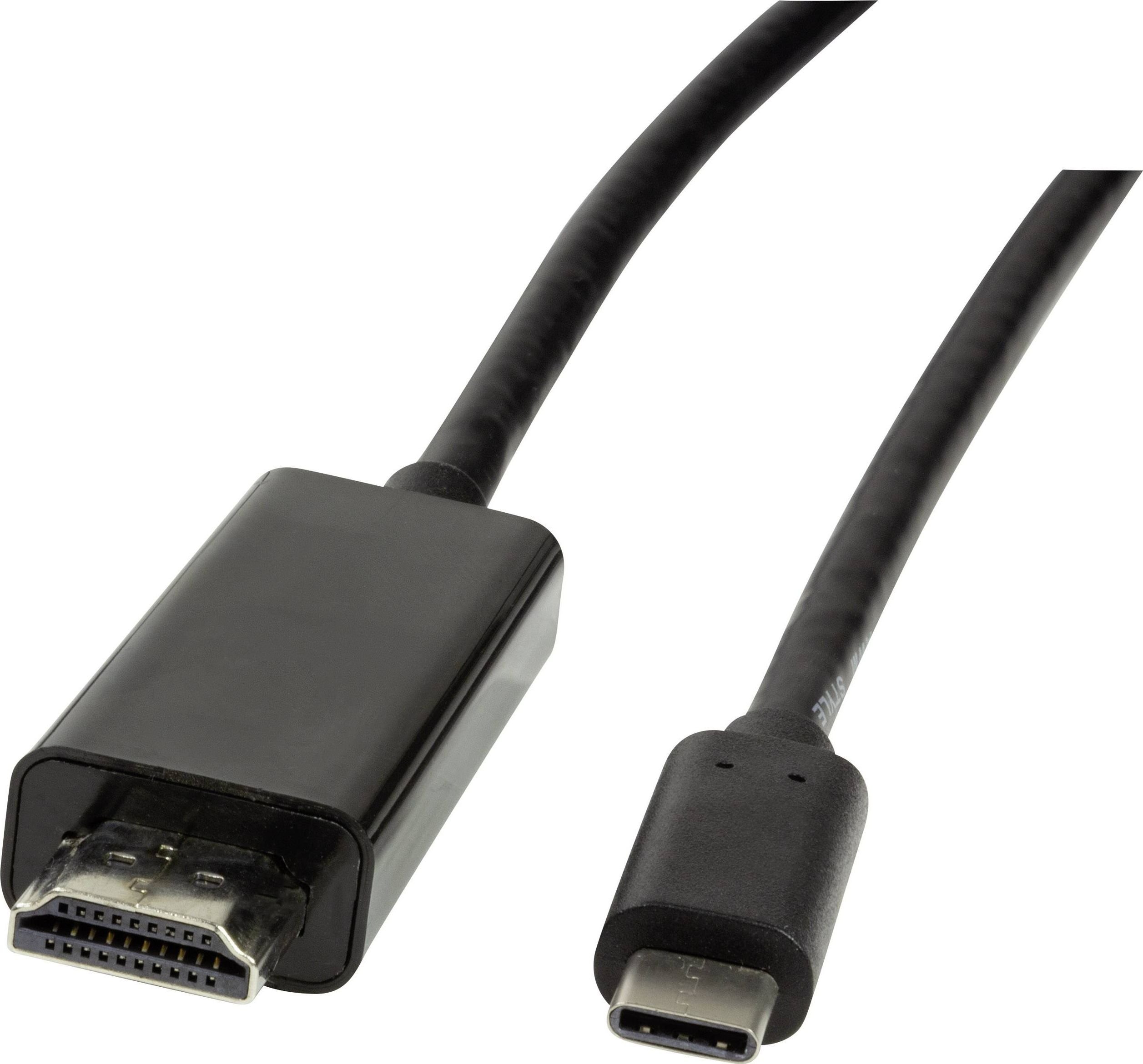 Cablu video Logilink UA0330, adaptor USB 3.1 Type-C tata la HDMI tata, 3m, Negru