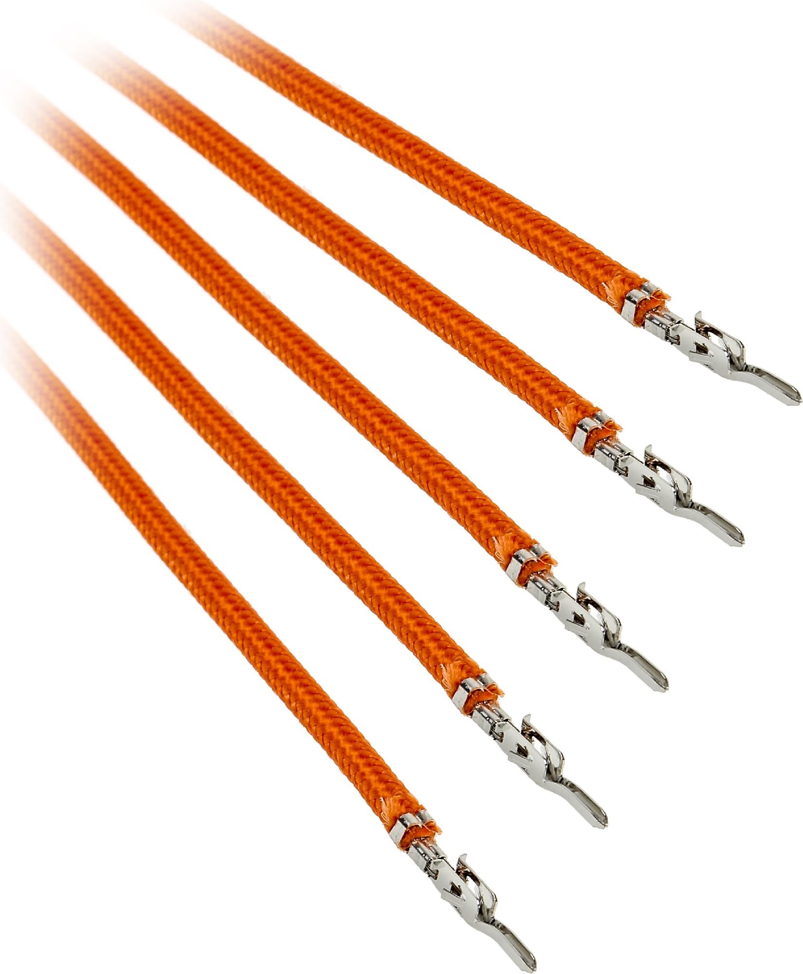 Cabluri BitFenix ​​fără conectori, 0,4 m, portocaliu (BFX-ALC-40CMLO-RP)