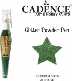 Pen Cadence cu sclipici holografice CADENCE 10g - Green Dalprint