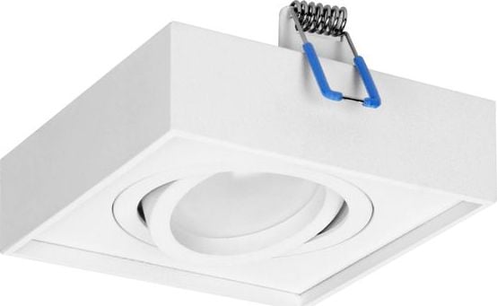 Cadru decorativ Orno SORMUS S pentru spot, MR16/GU10 max 50W, reglabil, pătrat, alb OR-OD-6168/W