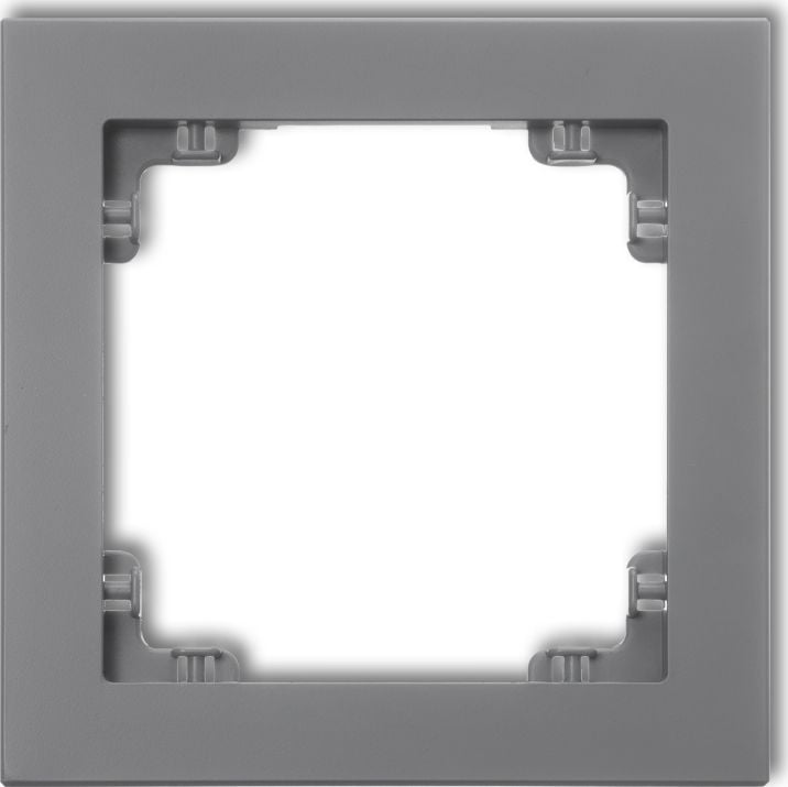 cadru universal Deco unică gri din plastic mat (27DR-1)