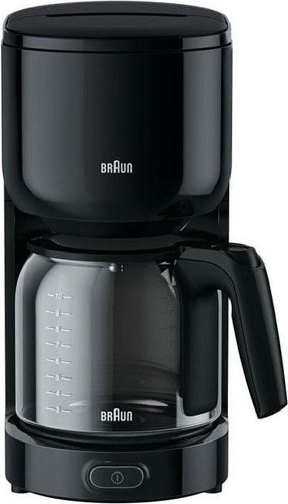 Cafetiera Braun PurEase, KF 3120 BK, 1000 W, 1.25 l, 10 cesti, Negru