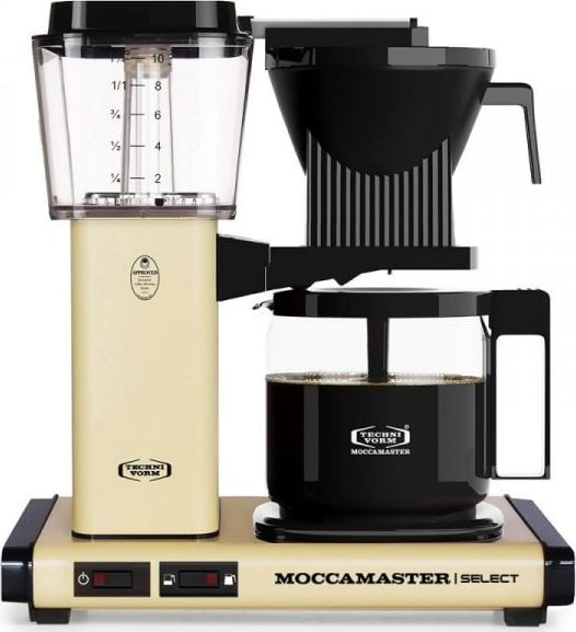 Cafetiere - Cafetiera Moccamaster Select, 1520 W, 1.25 L, Galben