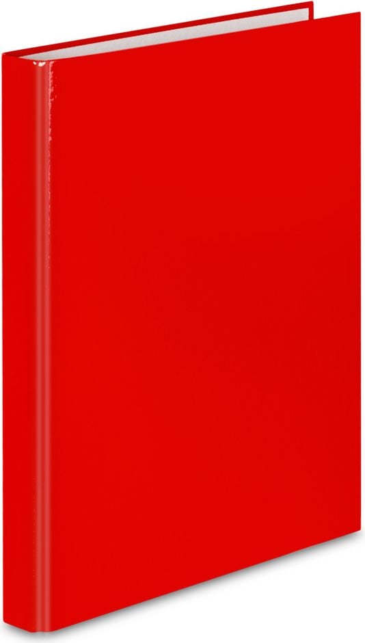 Bibliorafturi - Caiet mecanic PP Vaupe, coperta tare, 4 inele, 25mm, 067, rosu