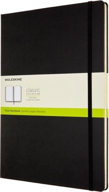 Caiet Moleskine MOLESKINE Classic A4 (21x29,7 cm) simplu, copertă cartonată, 192 pagini, negru