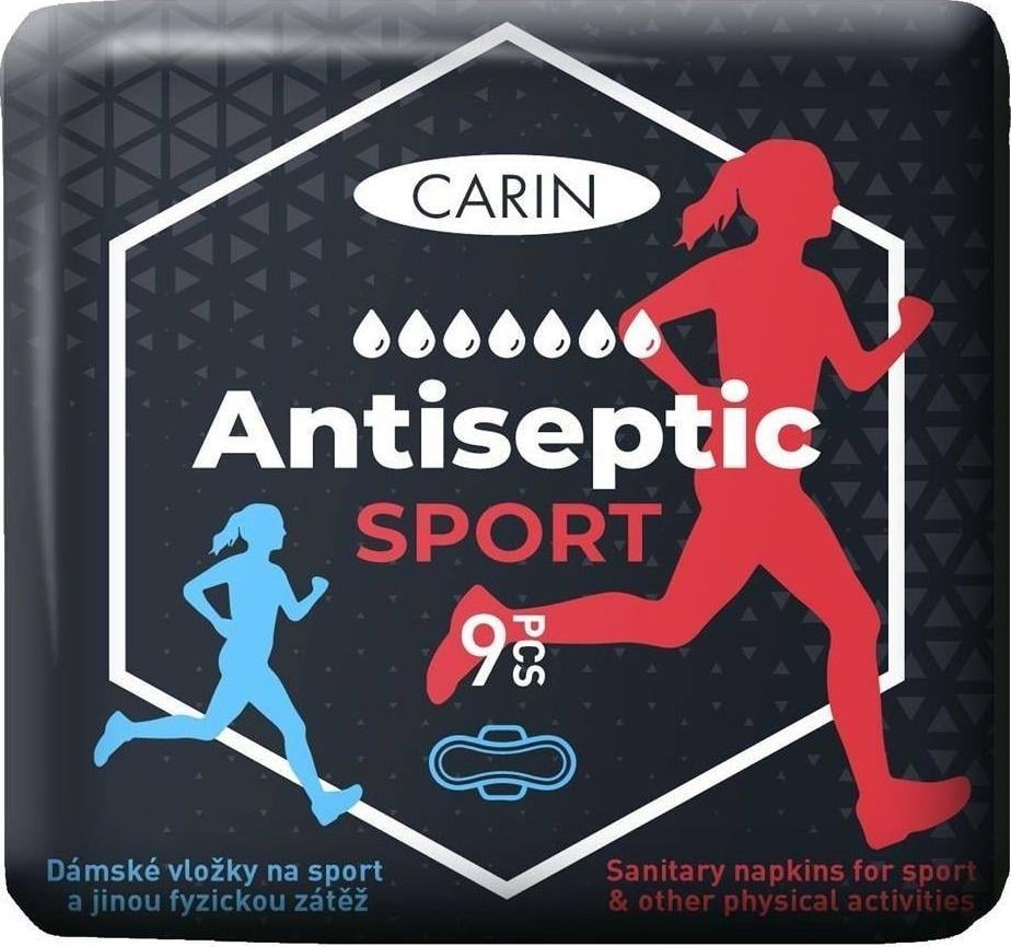 Cairn CARIN_Antiseptic Sport tampoane ultra-subtiri cu aripi pentru sportivi 9 buc